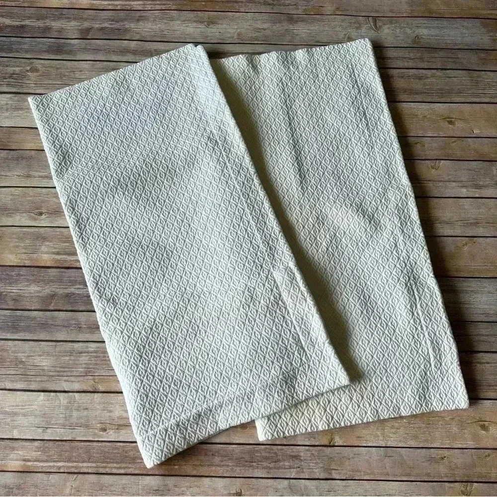 Pottery Barn Heavy Cotton Shams Pillow Cases Covers Set Of 2